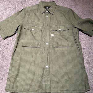 Gstar button front shirt sleeve Large